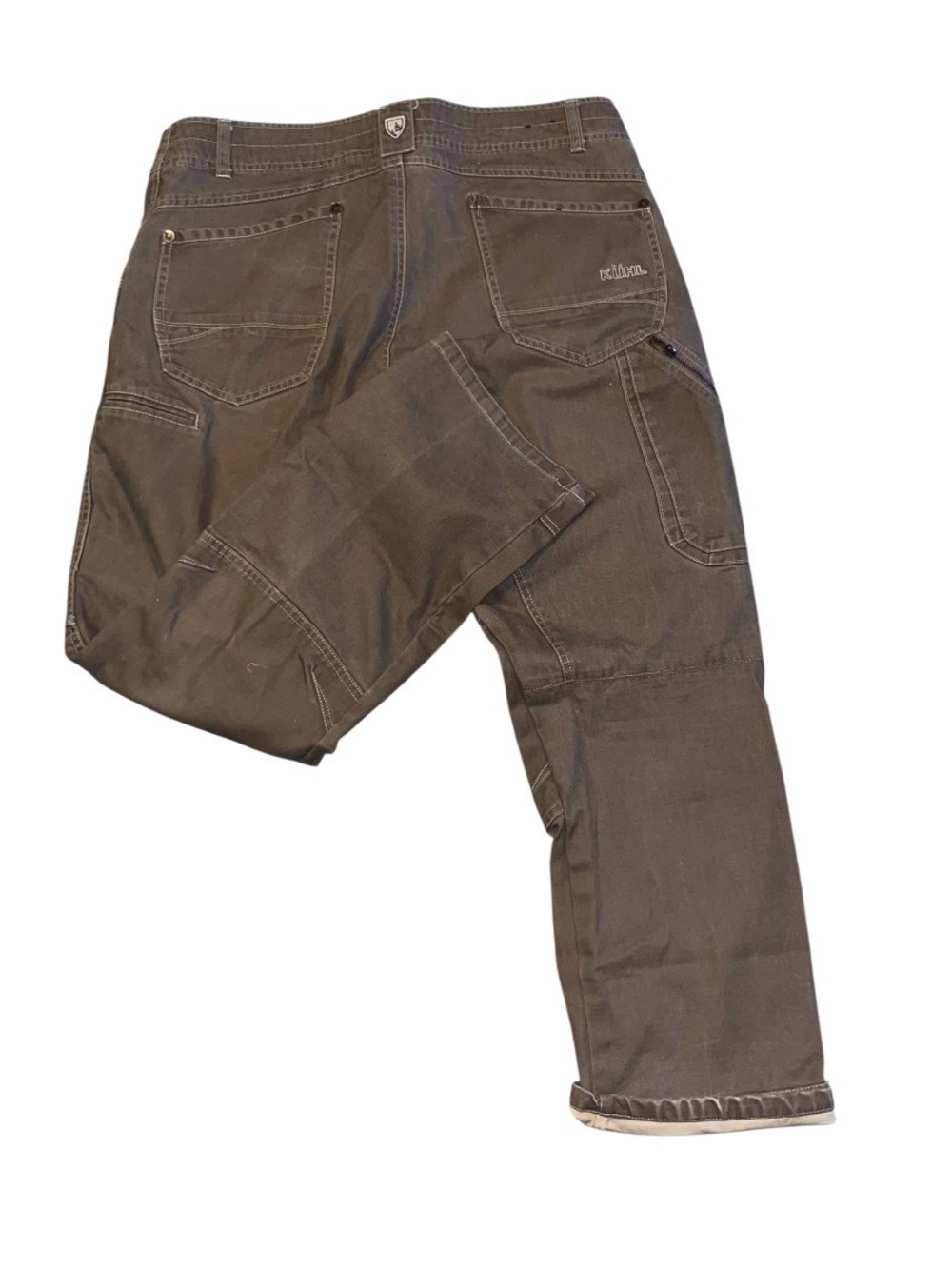 Vintage patinadye KUHL double knee Kanvas carpenter THE LAW style  pants